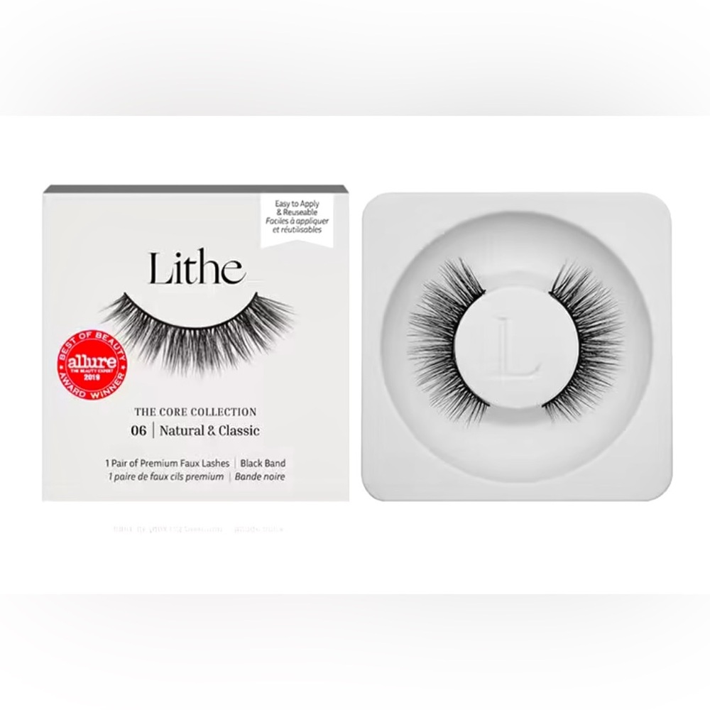 Lithe “The Core Collection” 06 Natural & Classic Eyelashes in Black! BNIB!